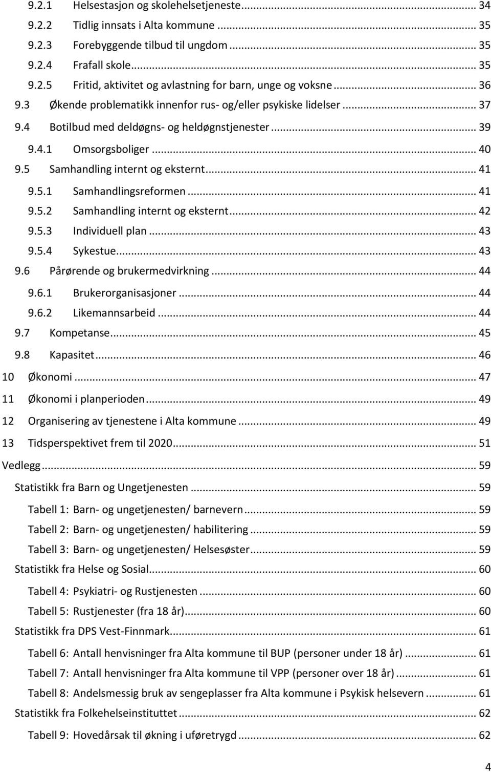 .. 41 9.5.2 Samhandling internt g eksternt... 42 9.5.3 Individuell plan... 43 9.5.4 Sykestue... 43 9.6 Pårørende g brukermedvirkning... 44 9.6.1 Brukerrganisasjner... 44 9.6.2 Likemannsarbeid... 44 9.7 Kmpetanse.