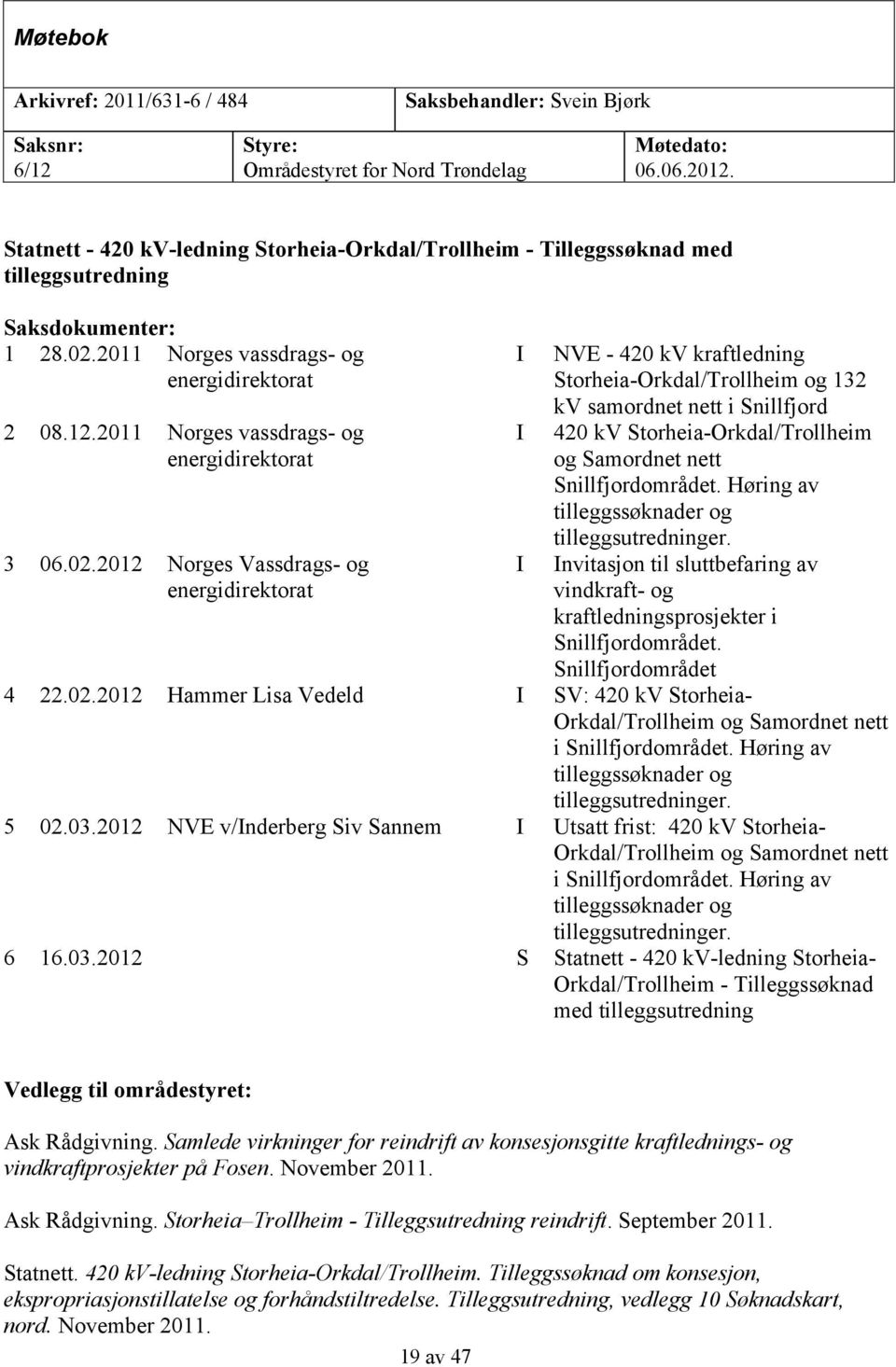 2011 Norges vassdrags- og energidirektorat 3 06.02.