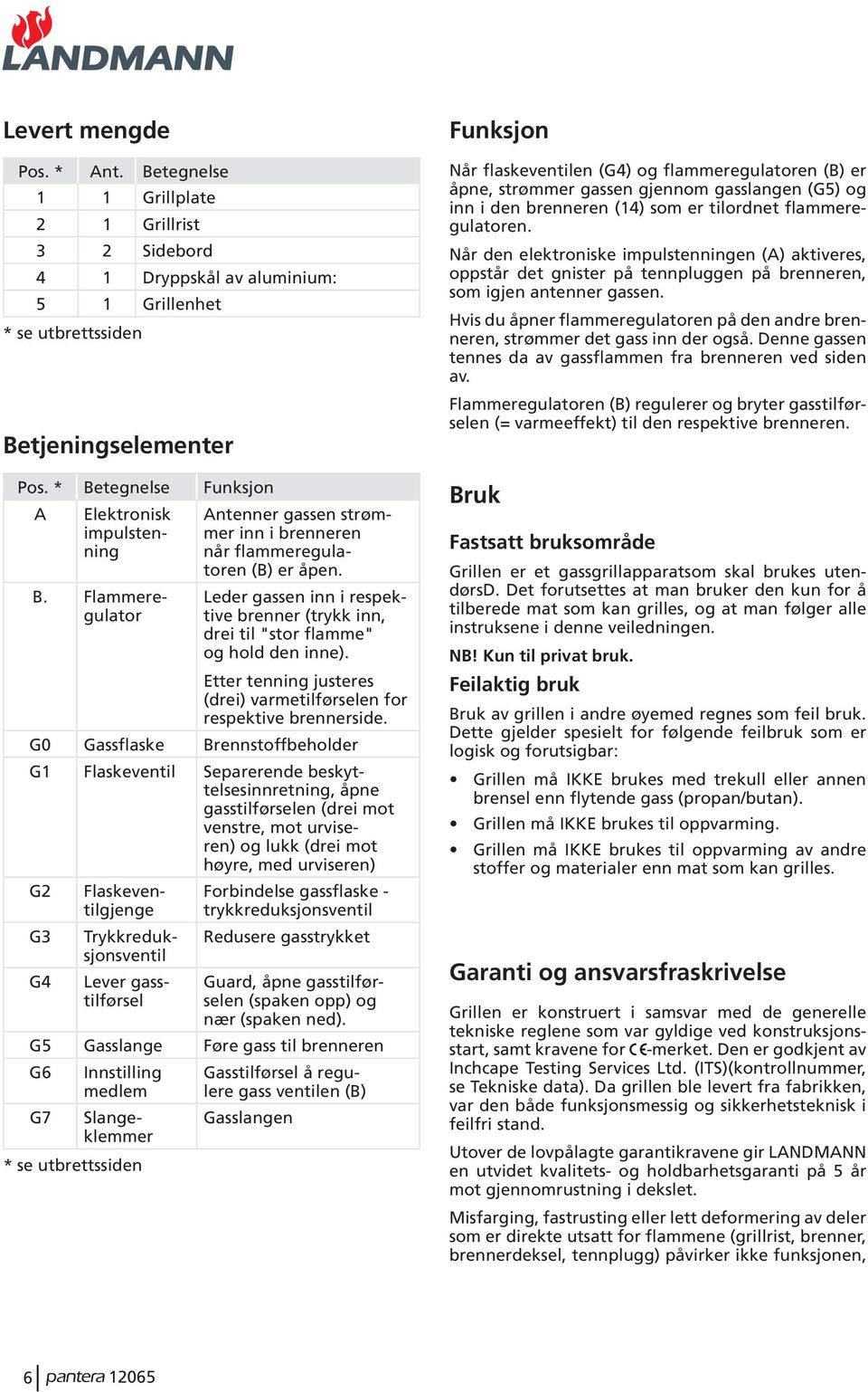 Etter tenning justeres (drei) varmetilførselen for respektive brennerside.