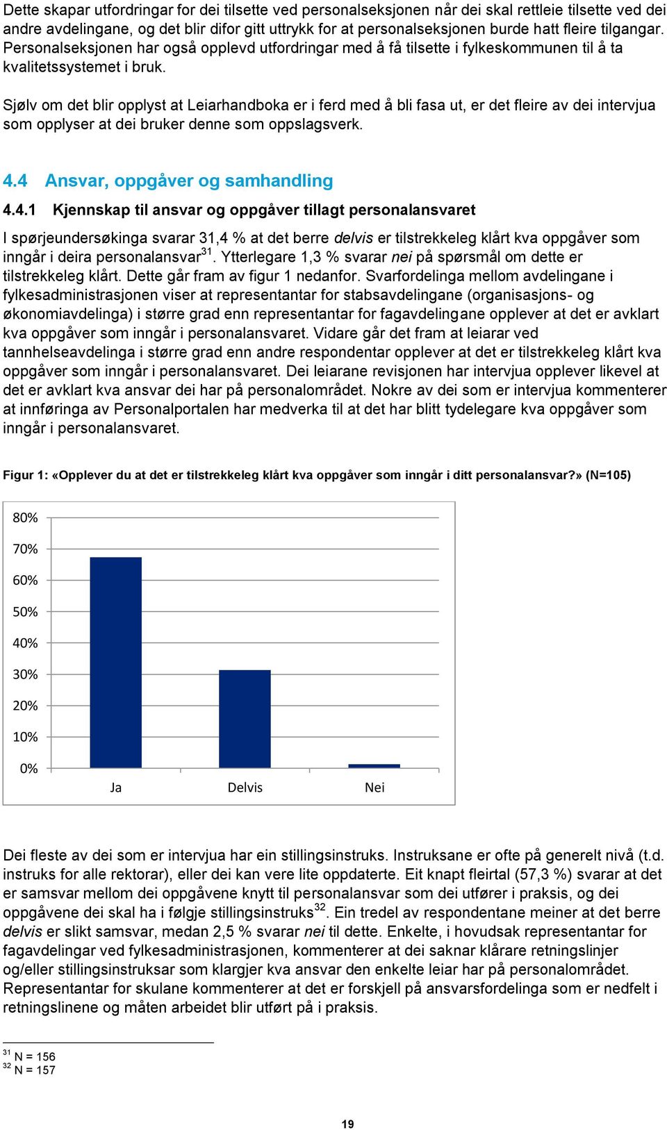 Sjølv om det blir opplyst at Leiarhandboka er i ferd med å bli fasa ut, er det fleire av dei intervjua som opplyser at dei bruker denne som oppslagsverk. 4.