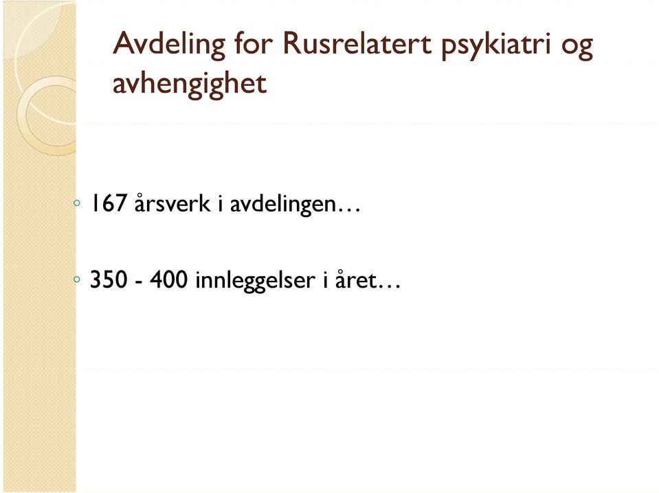 167 årsverk i avdelingen