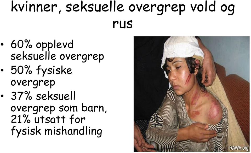 overgrep 37% seksuell overgrep som