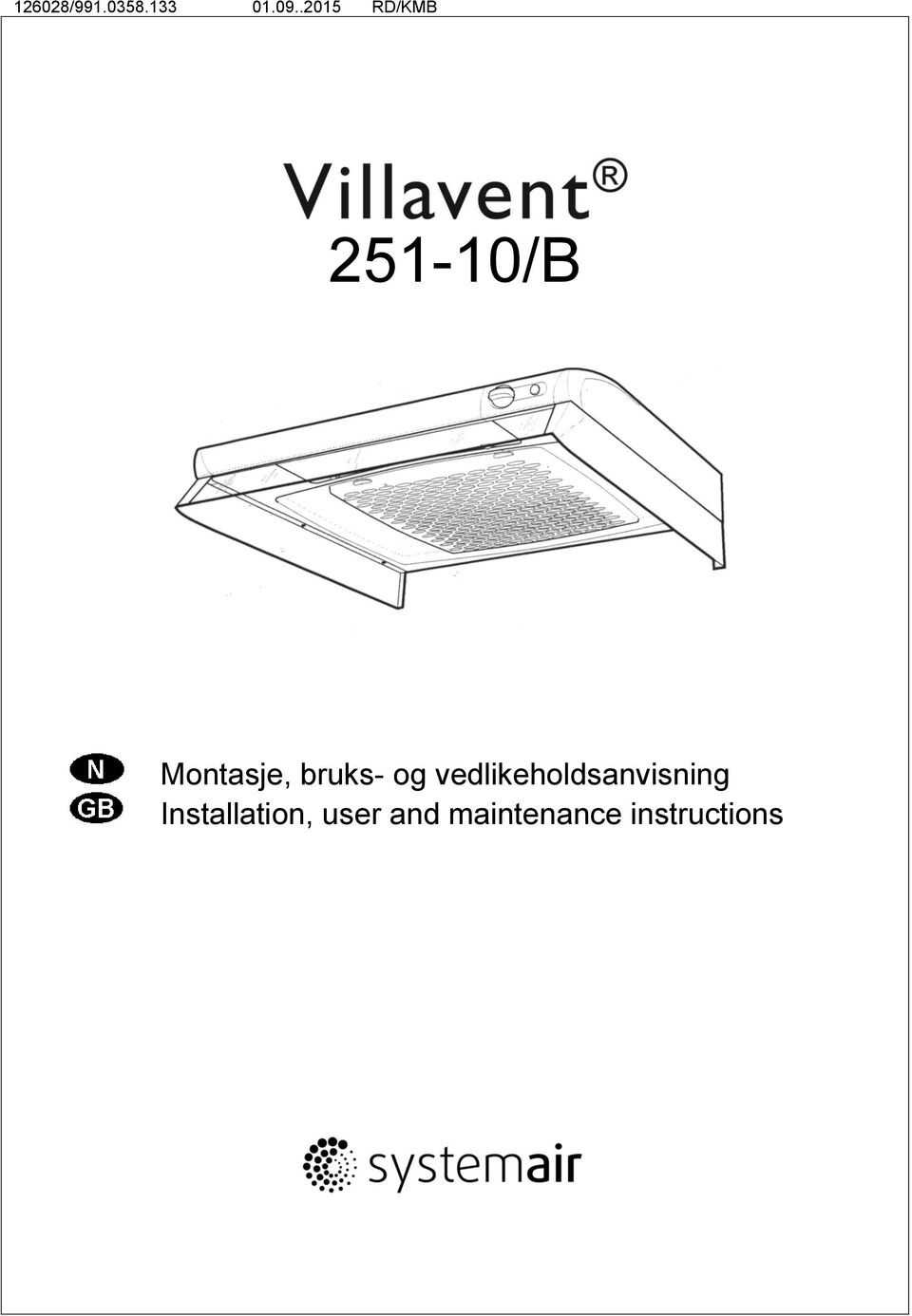 bruks- og vedlikeholdsanvisning