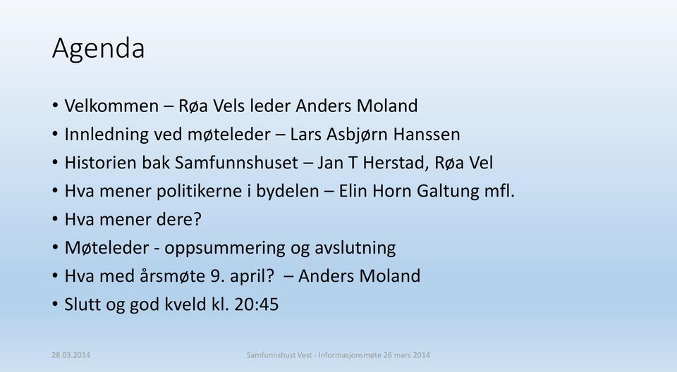 politikerne i bydelen Elin Horn Galtung mfl. Hva mener dere?