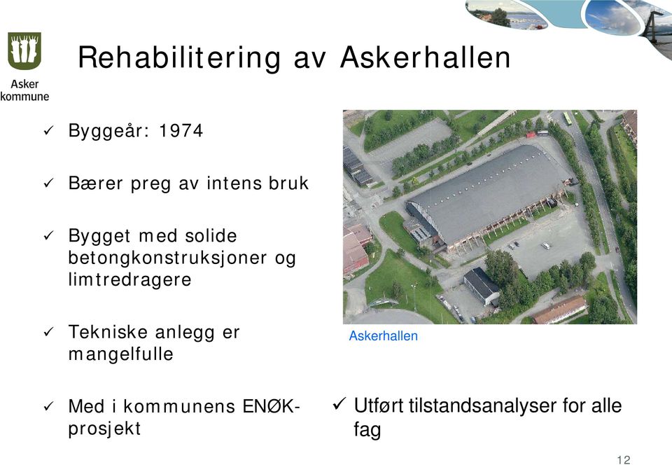 limtredragere Tekniske anlegg er mangelfulle Askerhallen