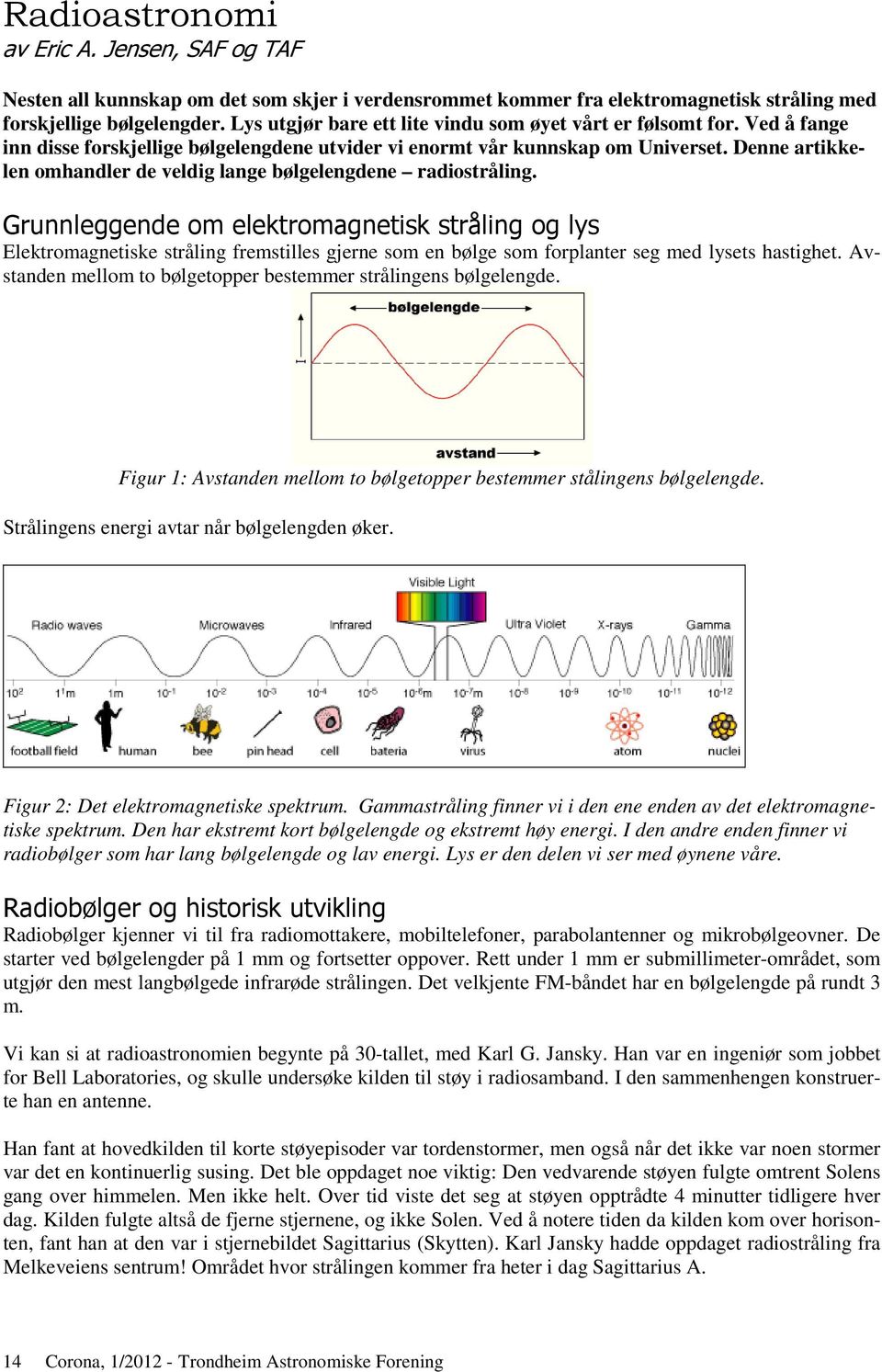 Denne artikkelen omhandler de veldig lange bølgelengdene radiostråling.