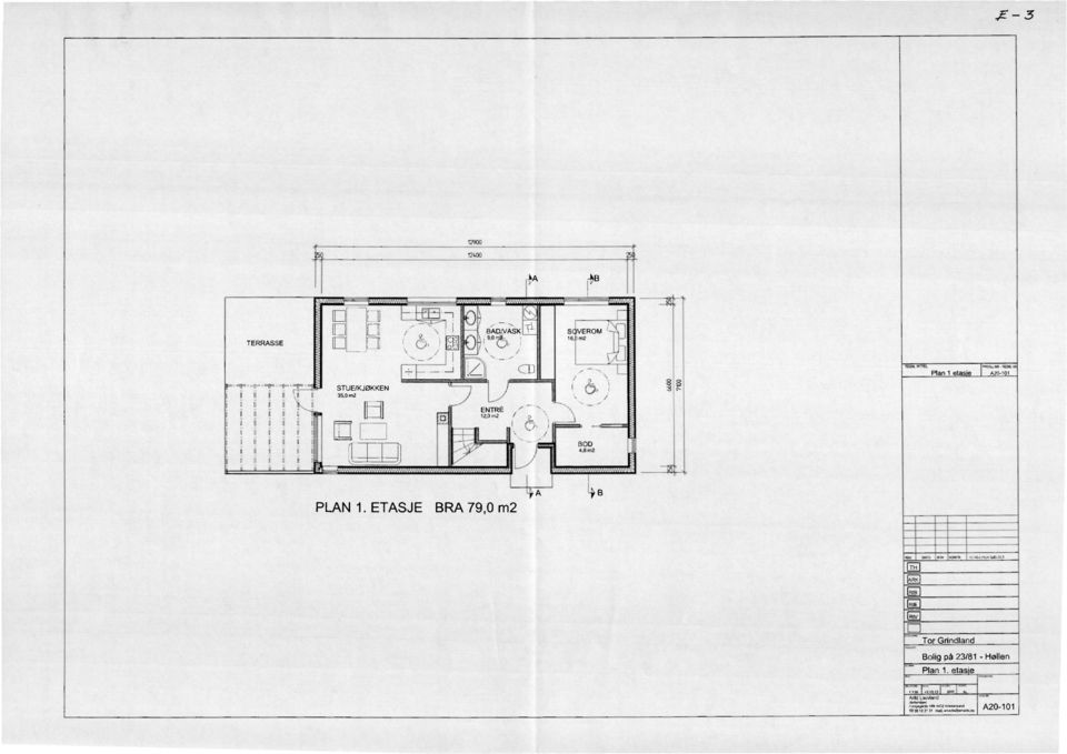 ETASJE BRA 79,0 m2 B Zet DATO 313. 0.1(1.