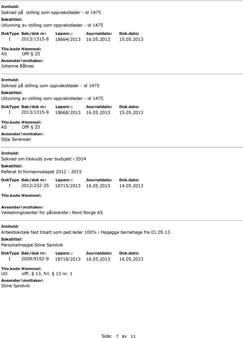 budsjett i 2014 Referat til formannskapet 2012-2015 2012/232-25 18715/2013 14.05.