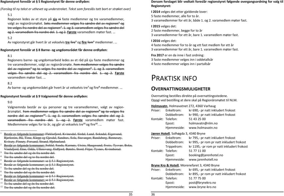 varamedlem velges fra søndre del og 2. varamedlem fra nordre del. 1. og 2. Første varamedlem møter fast. 5.2 Av regionstyret går hvert år ut vekselvis tre fire 3 og fire fem 4 medlemmer.