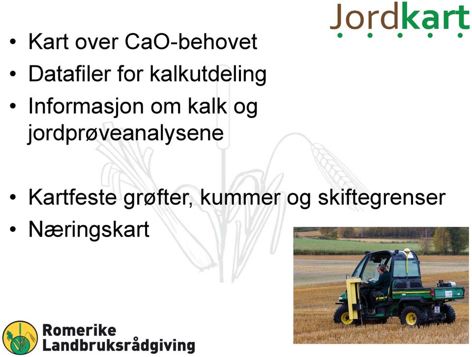 jordprøveanalysene Kartfeste