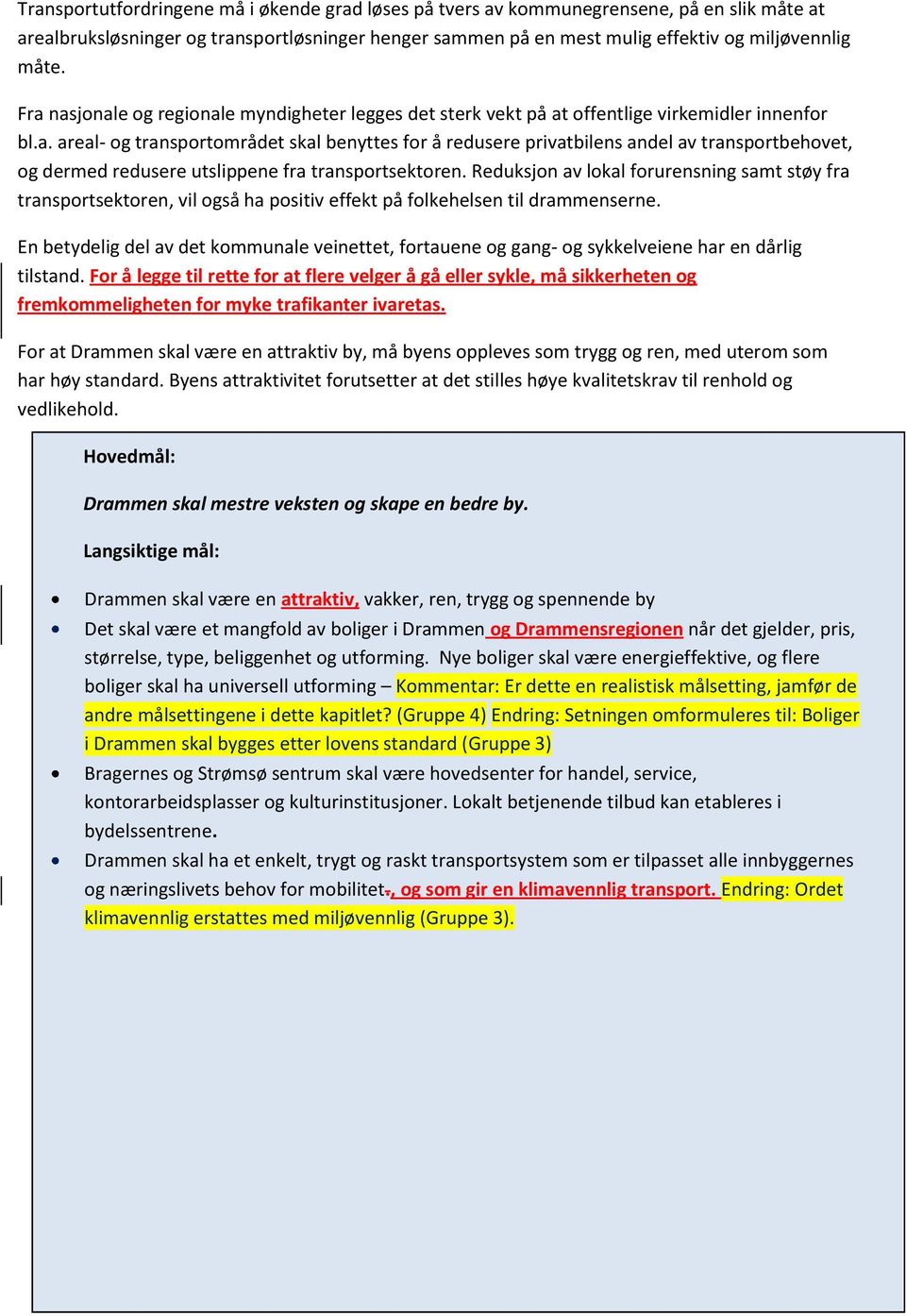 Reduksjon av lokal forurensning samt støy fra transportsektoren, vil også ha positiv effekt på folkehelsen til drammenserne.