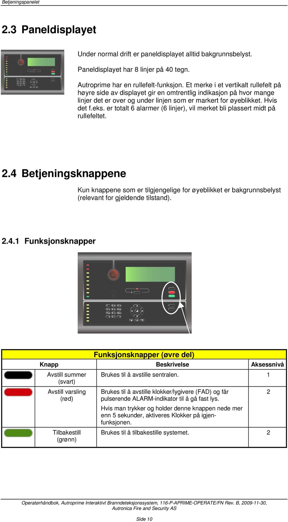 er totalt 6 alarmer (6 linjer), vil merket bli plassert midt på rullefeltet. 2.