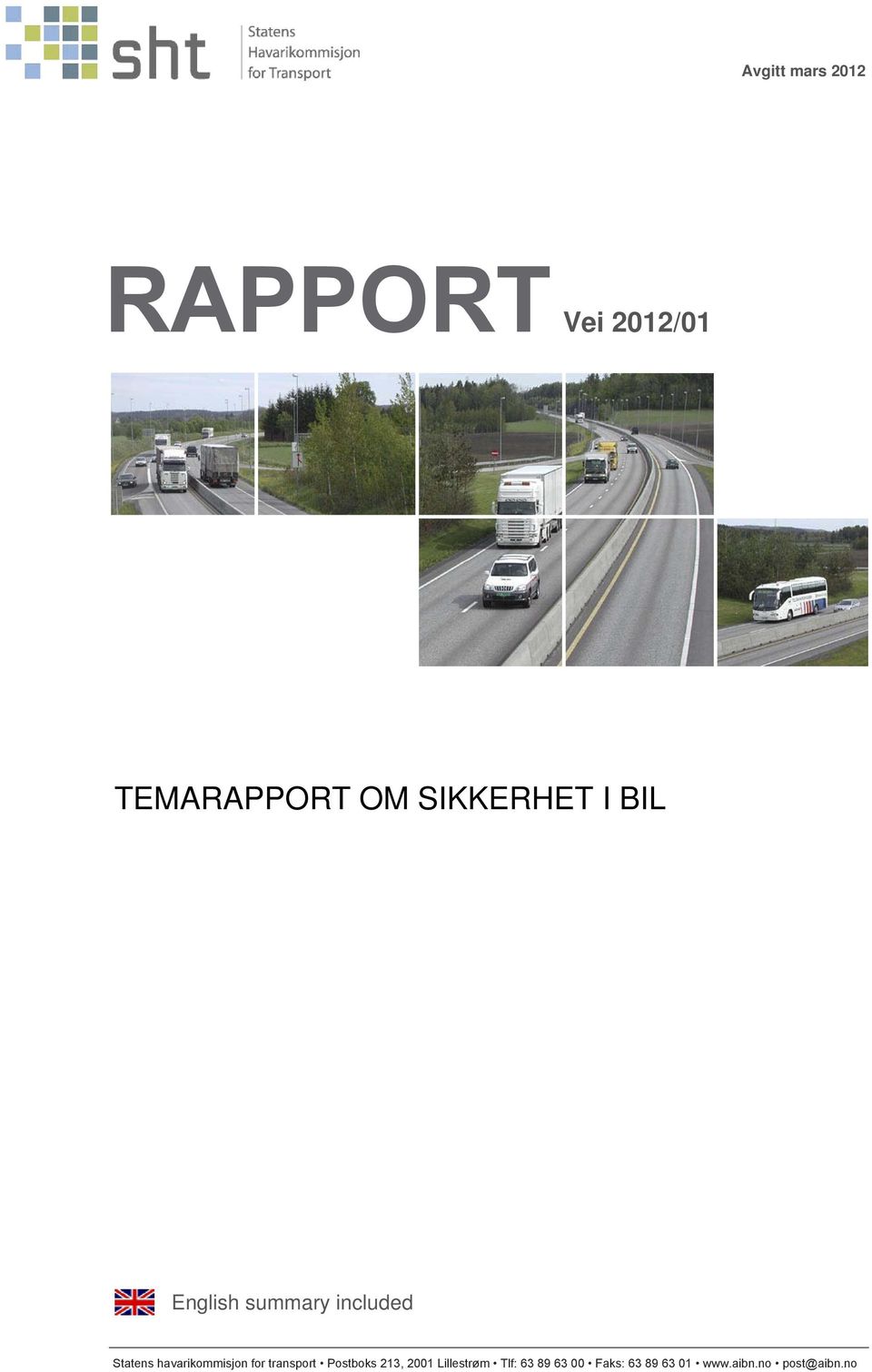 havarikommisjon for transport Postboks 213, 2001