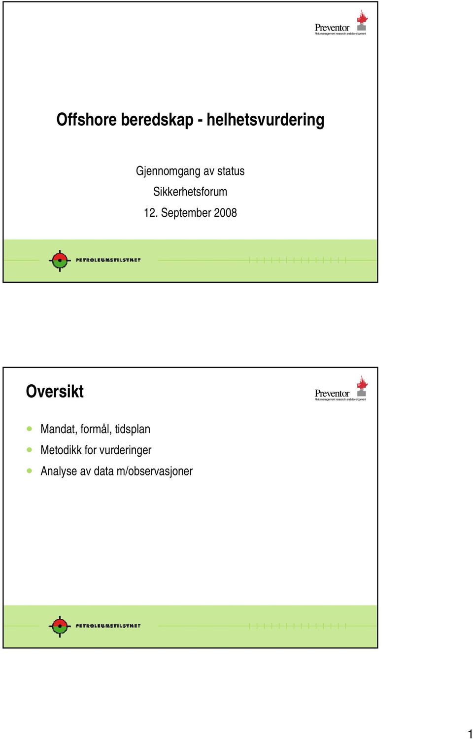 September 28 Oversikt Mandat, formål, tidsplan