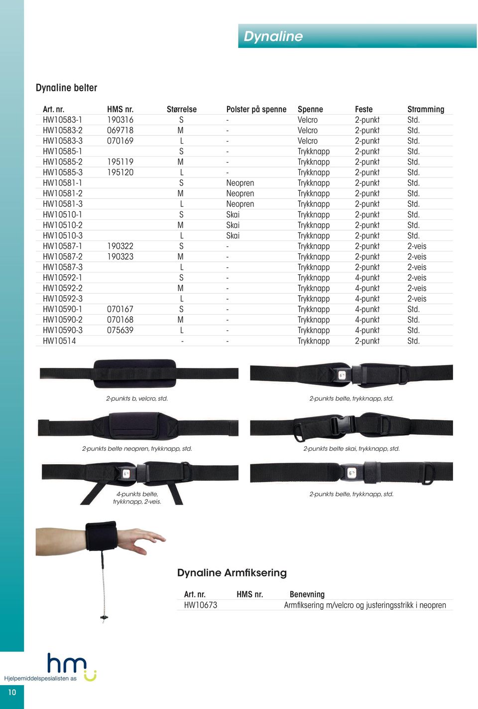 HW10581-1 S Neopren Trykknapp 2-punkt Std. HW10581-2 M Neopren Trykknapp 2-punkt Std. HW10581-3 L Neopren Trykknapp 2-punkt Std. HW10510-1 S Skai Trykknapp 2-punkt Std.