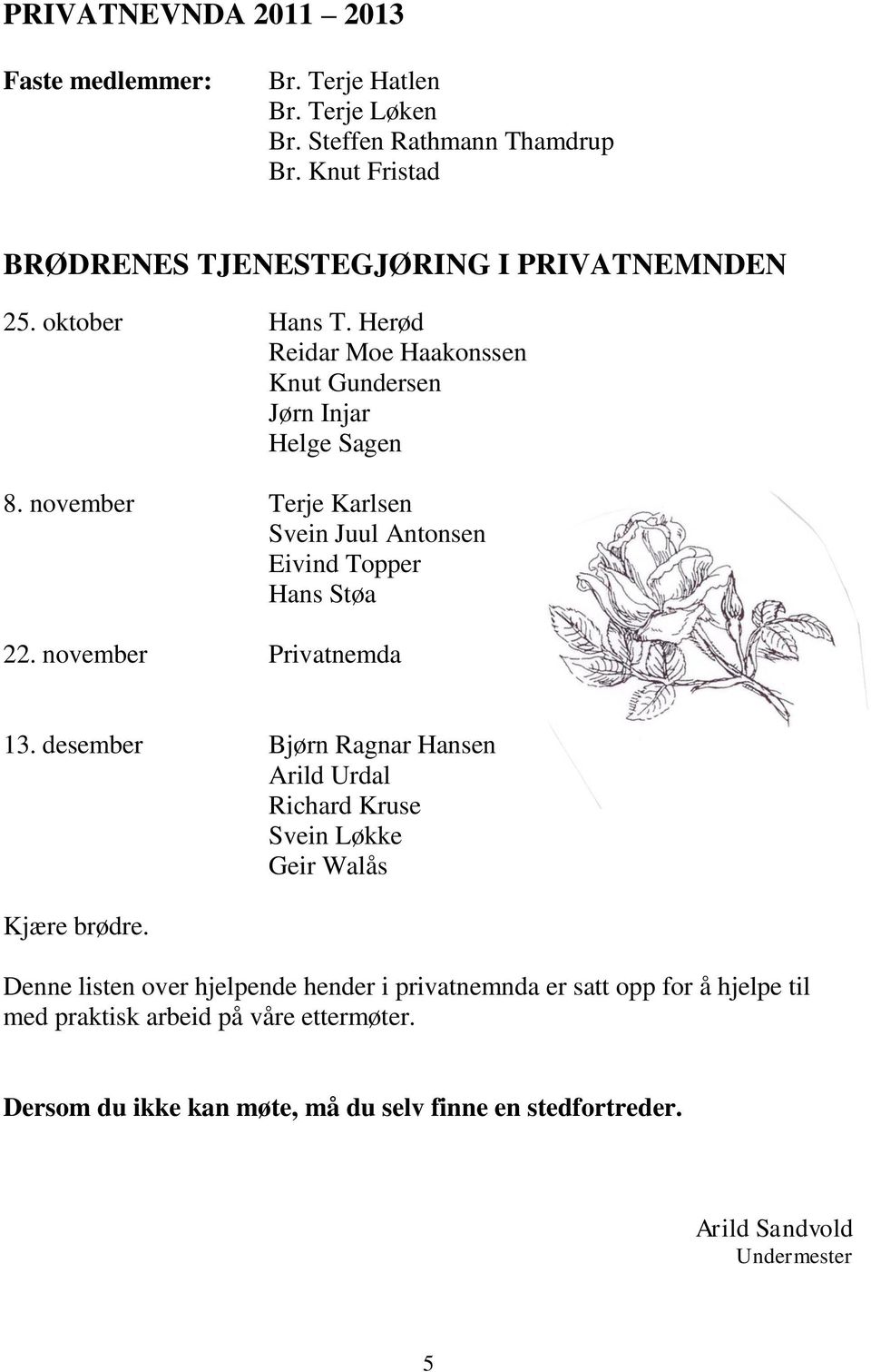 november Terje Karlsen Svein Juul Antonsen Eivind Topper Hans Støa 22. november Privatnemda 13.