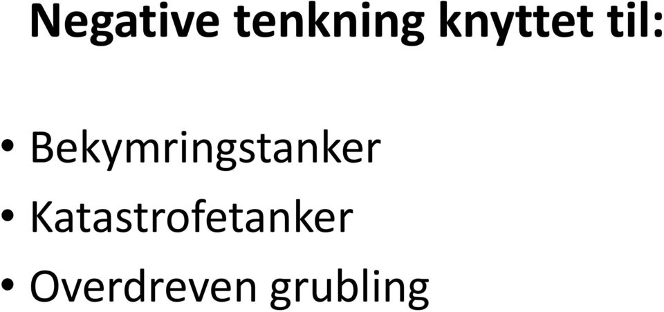 Bekymringstanker