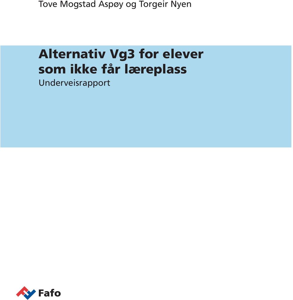 Vg3 for elever som ikke