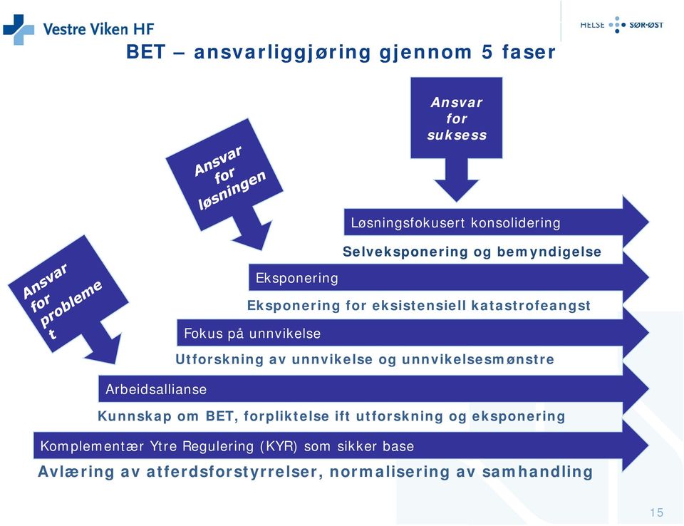 unnvikelse Utforskning av unnvikelse og unnvikelsesmønstre Kunnskap om BET, forpliktelse ift utforskning og