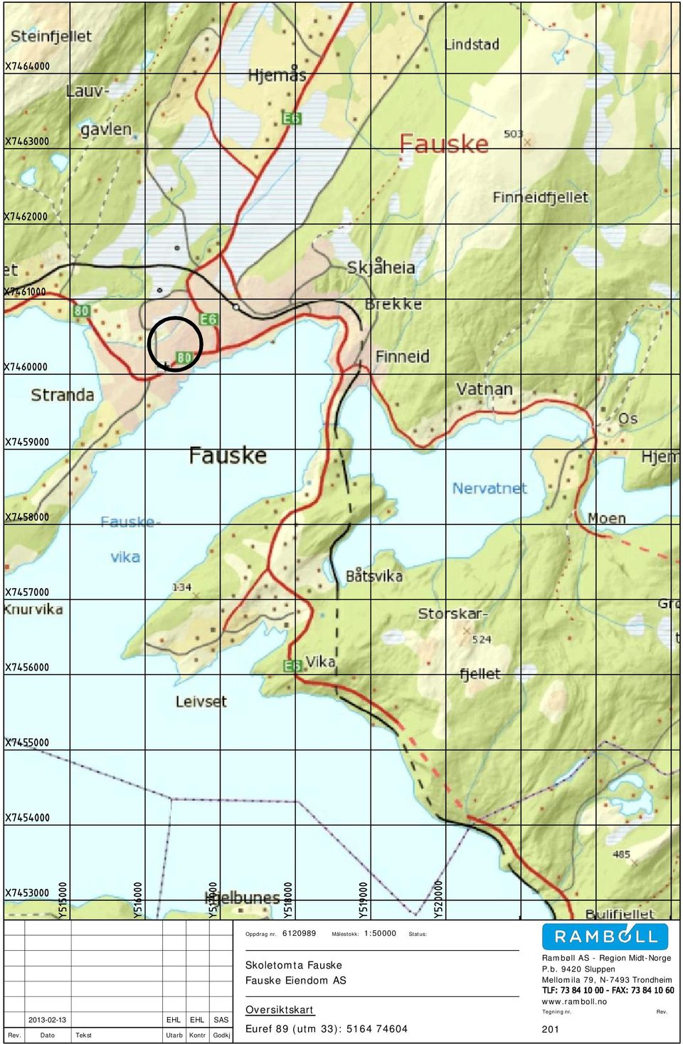Rambøll AS - Region Midt-Norge P.b. 9420 Sluppen Mellomila 79, N-7493