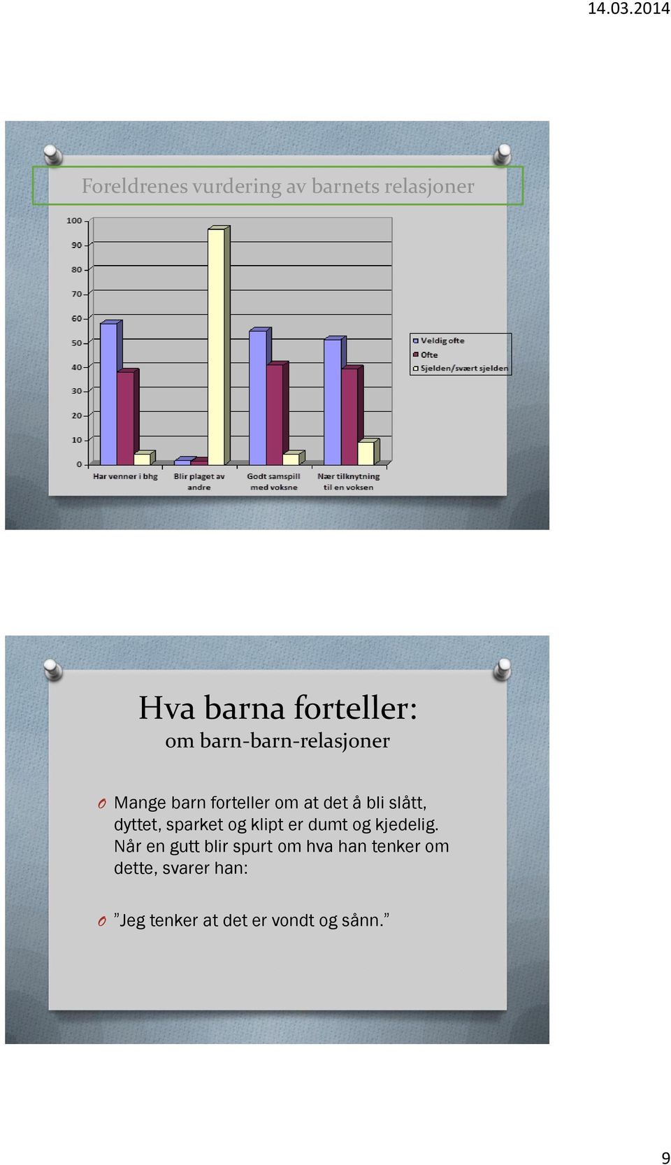 dyttet, sparket og klipt er dumt og kjedelig.