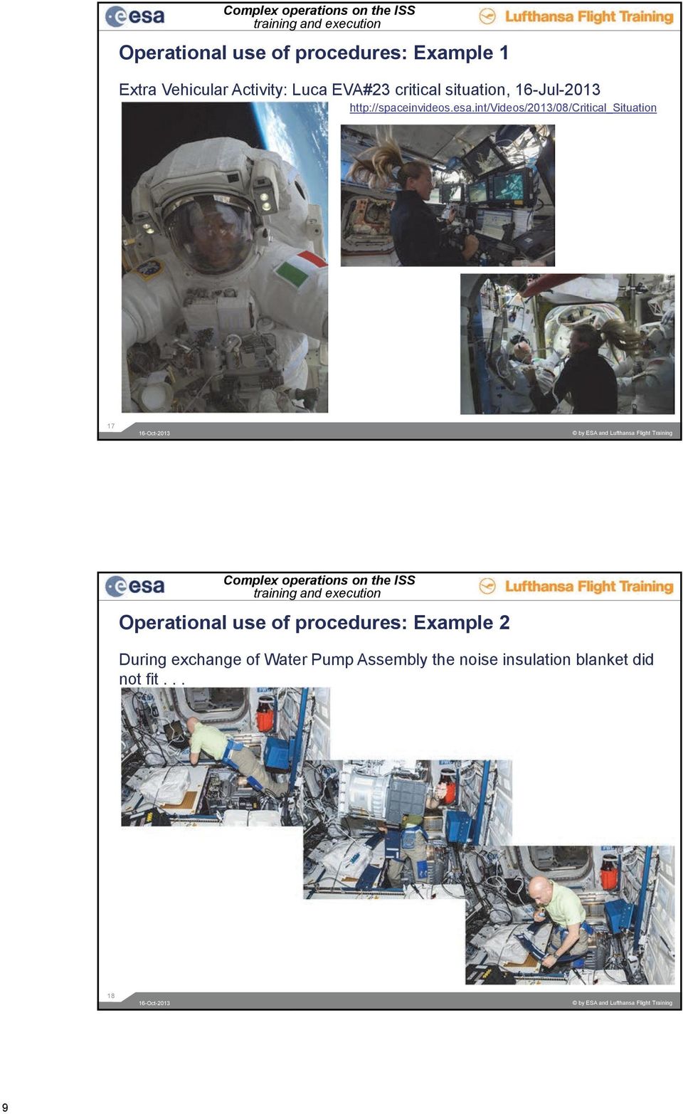 int/videos/2013/08/critical_situation 17 16-Oct-2013 by ESA and Lufthansa Flight Training Complex operations on the ISS