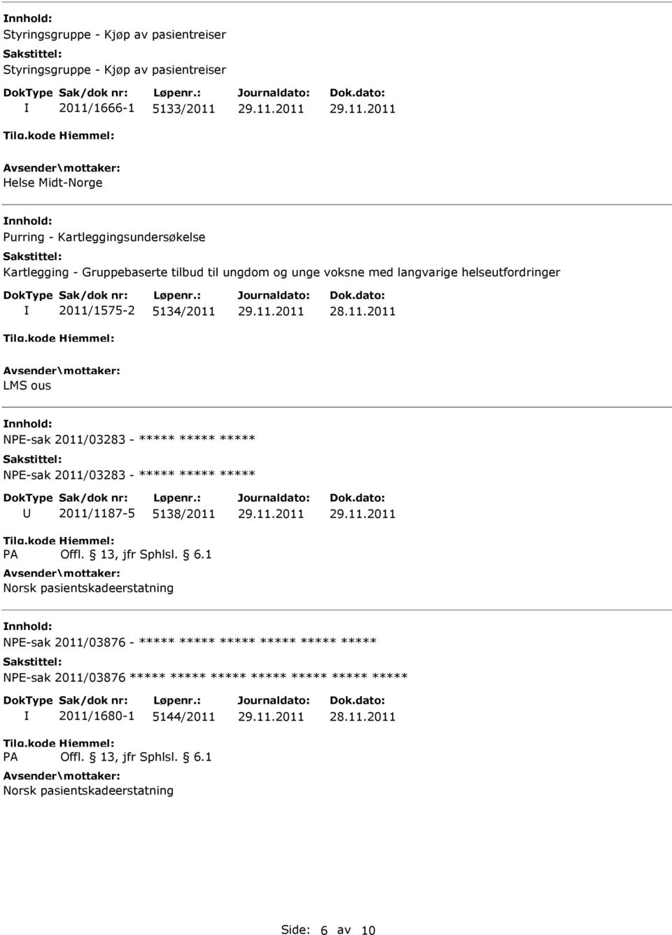 med langvarige helseutfordringer 2011/