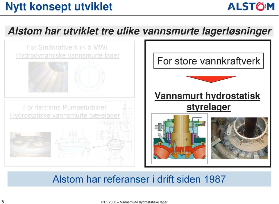 flertrinns Pumpeturbiner Hydrostatiske vannsmurte bærelager Vannsmurt hydrostatisk