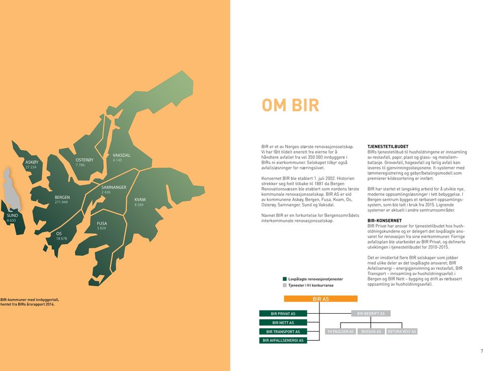 juli 2002. Historien strekker seg helt tilbake til 1881 da Bergen Renovationsvæsen ble etablert som nordens første kommunale renovasjonsselskap.