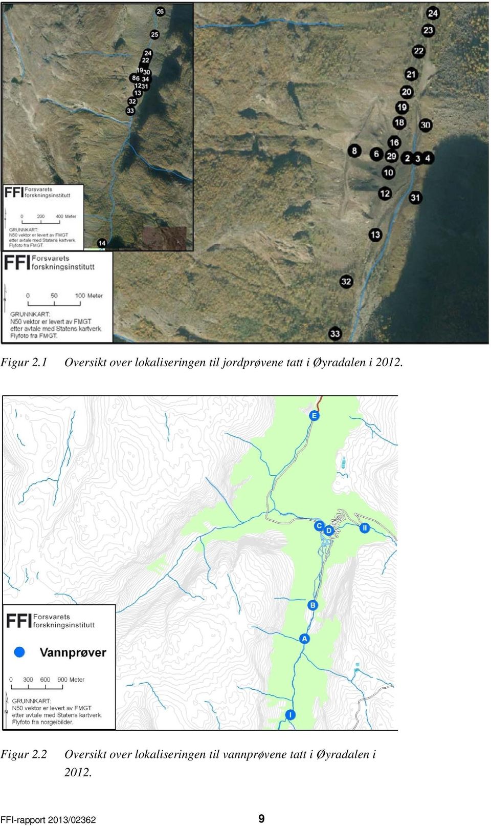 jordprøvene tatt i Øyradalen i 2012.