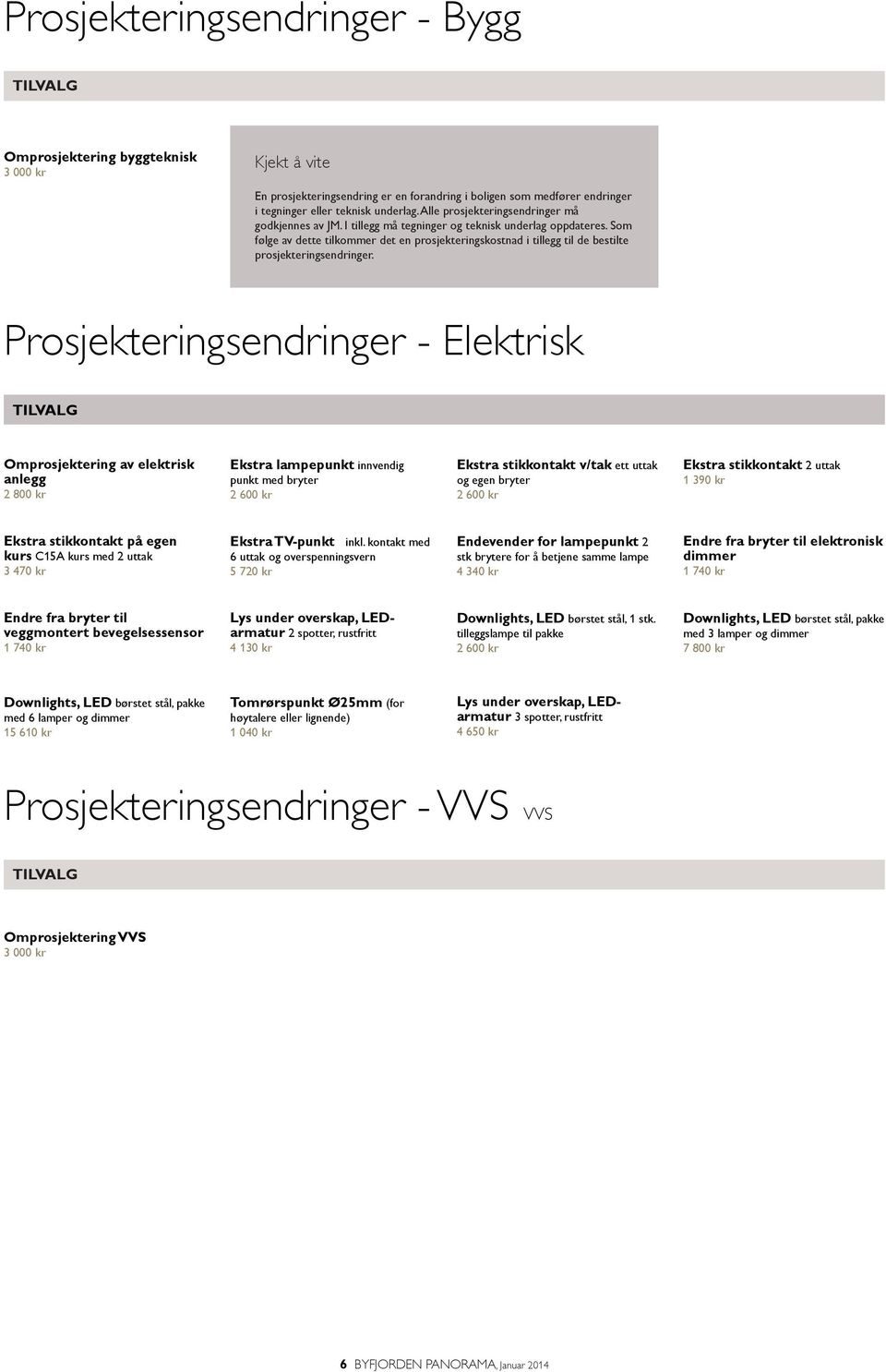 Som følge av dette tilkommer det en prosjekteringskostnad i tillegg til de bestilte prosjekteringsendringer.