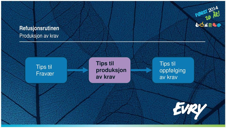 til produksjon av krav