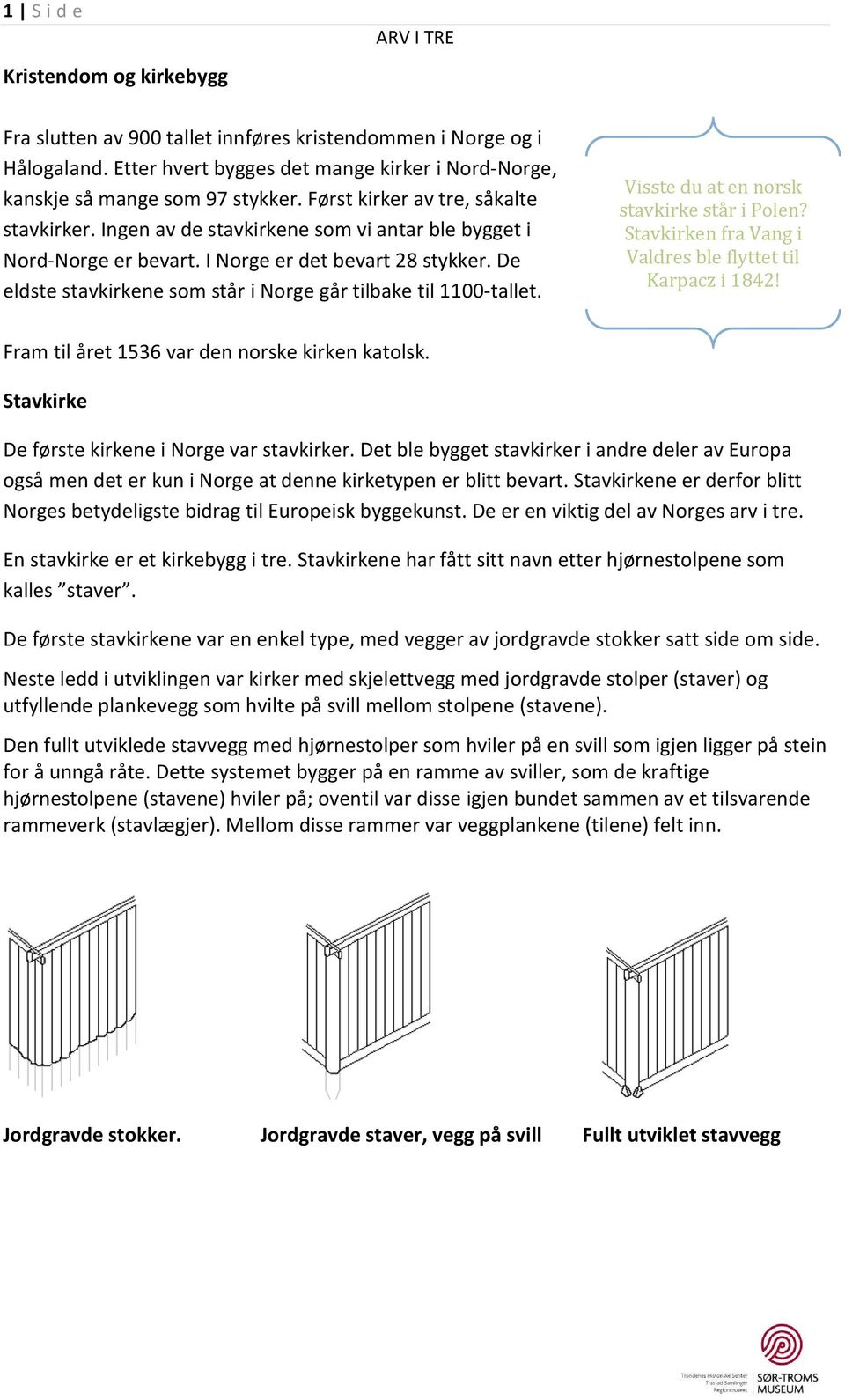 De eldste stavkirkene som står i Norge går tilbake til 1100-tallet. Visste du at en norsk stavkirke står i Polen? Stavkirken fra Vang i Valdres ble flyttet til Karpacz i 1842!