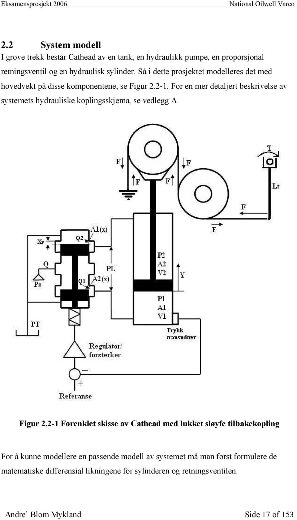 For en mer detaljert beskrivelse av systemets hydrauliske koplingsskjema, se vedlegg A. Figur 2.