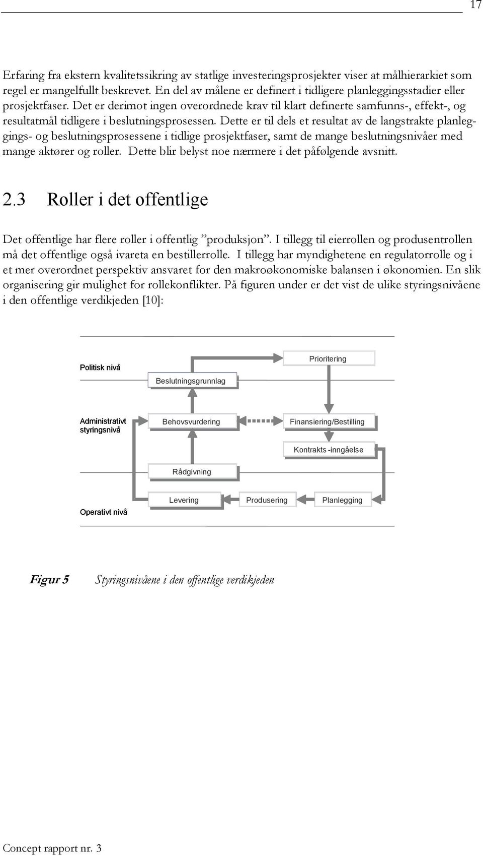 Det er derimot ingen overordnede krav til klart definerte samfunns-, effekt-, og resultatmål tidligere i beslutningsprosessen.