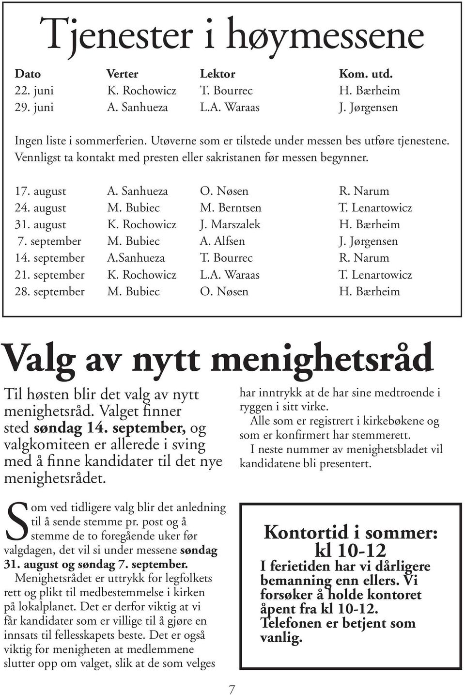 Berntsen T. Lenartowicz 31. august K. Rochowicz J. Marszalek H. Bærheim 7. september M. Bubiec A. Alfsen J. Jørgensen 14. september A.Sanhueza T. Bourrec R. Narum 21. september K. Rochowicz L.A. Waraas T.