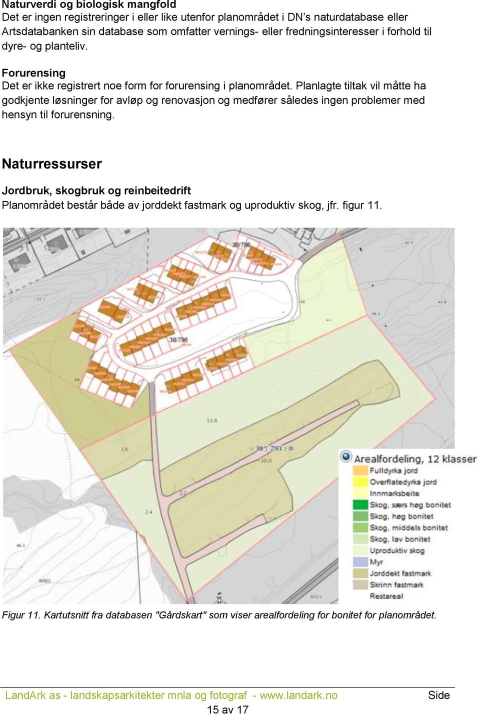 Planlagte tiltak vil måtte ha godkjente løsninger for avløp og renovasjon og medfører således ingen problemer med hensyn til forurensning.