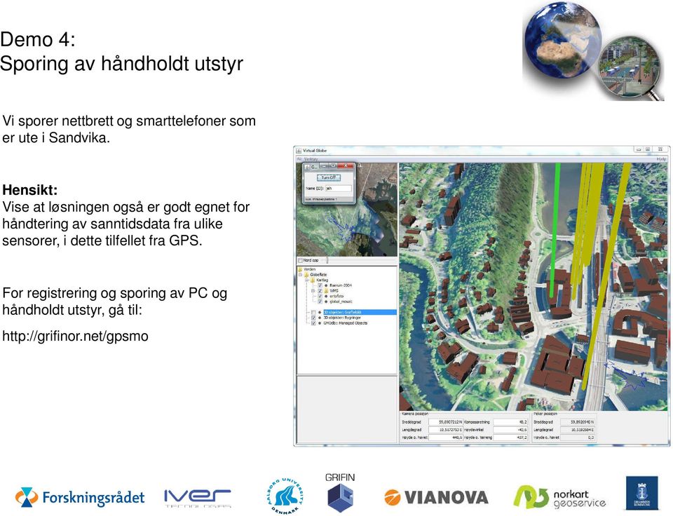 Vise at løsningen også er godt egnet for håndtering av sanntidsdata fra