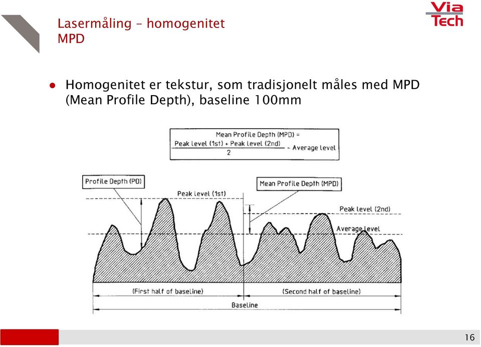 tradisjonelt måles med MPD