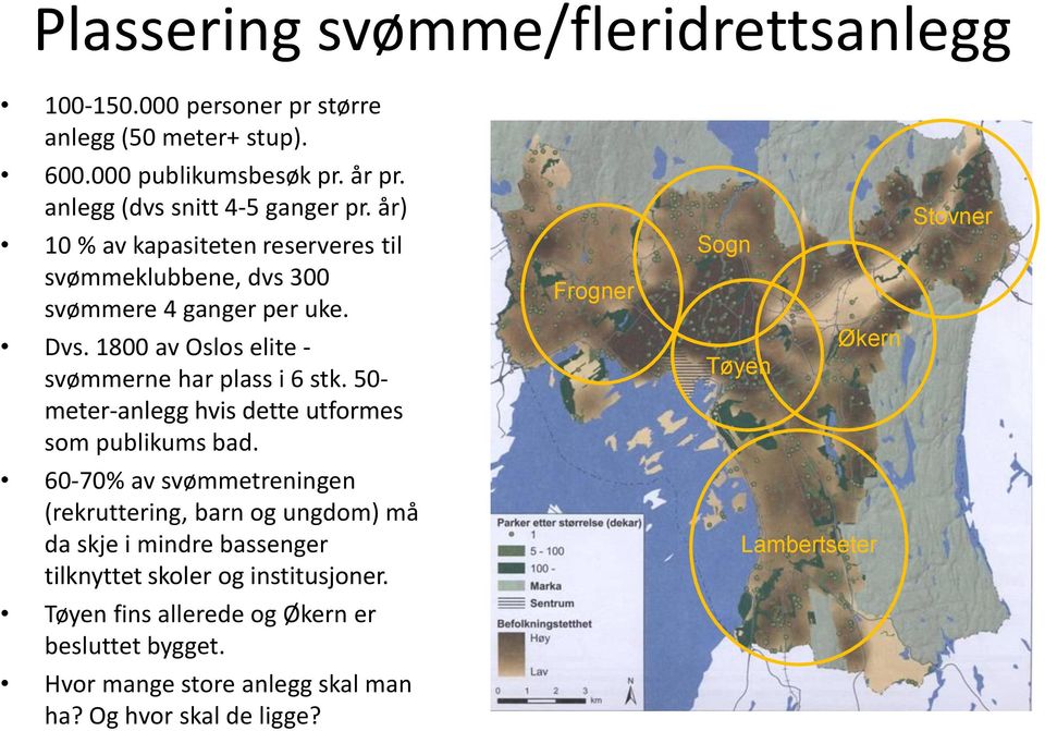 50- meter-anlegg hvis dette utformes som publikums bad.