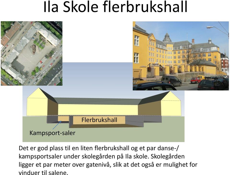 under skolegården på Ila skole.