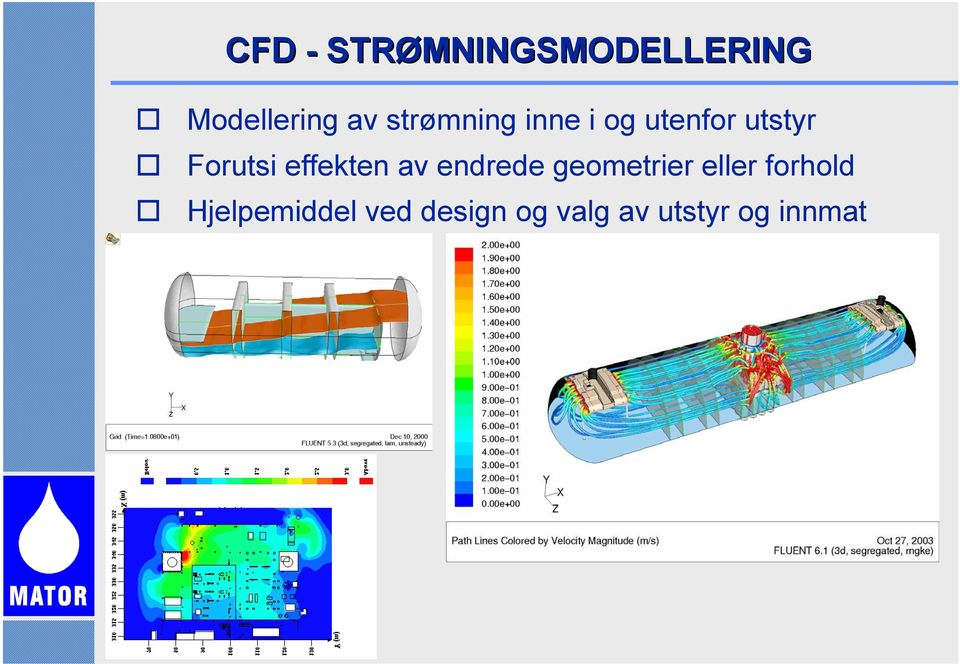 effekten av endrede geometrier eller forhold