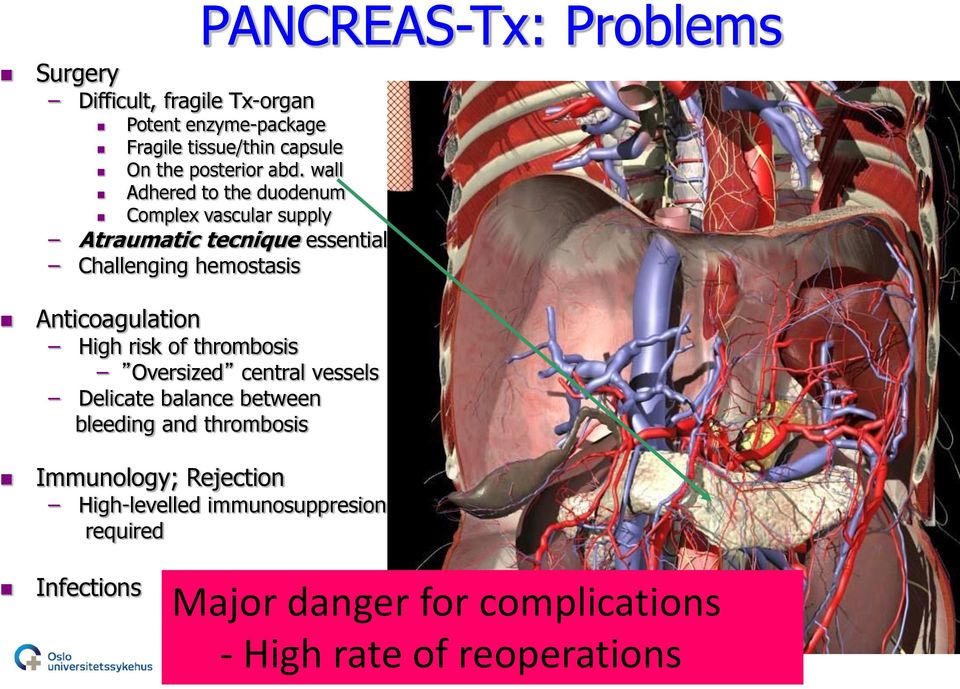 Anticoagulation High risk of thrombosis Oversized central vessels Delicate balance between bleeding and thrombosis