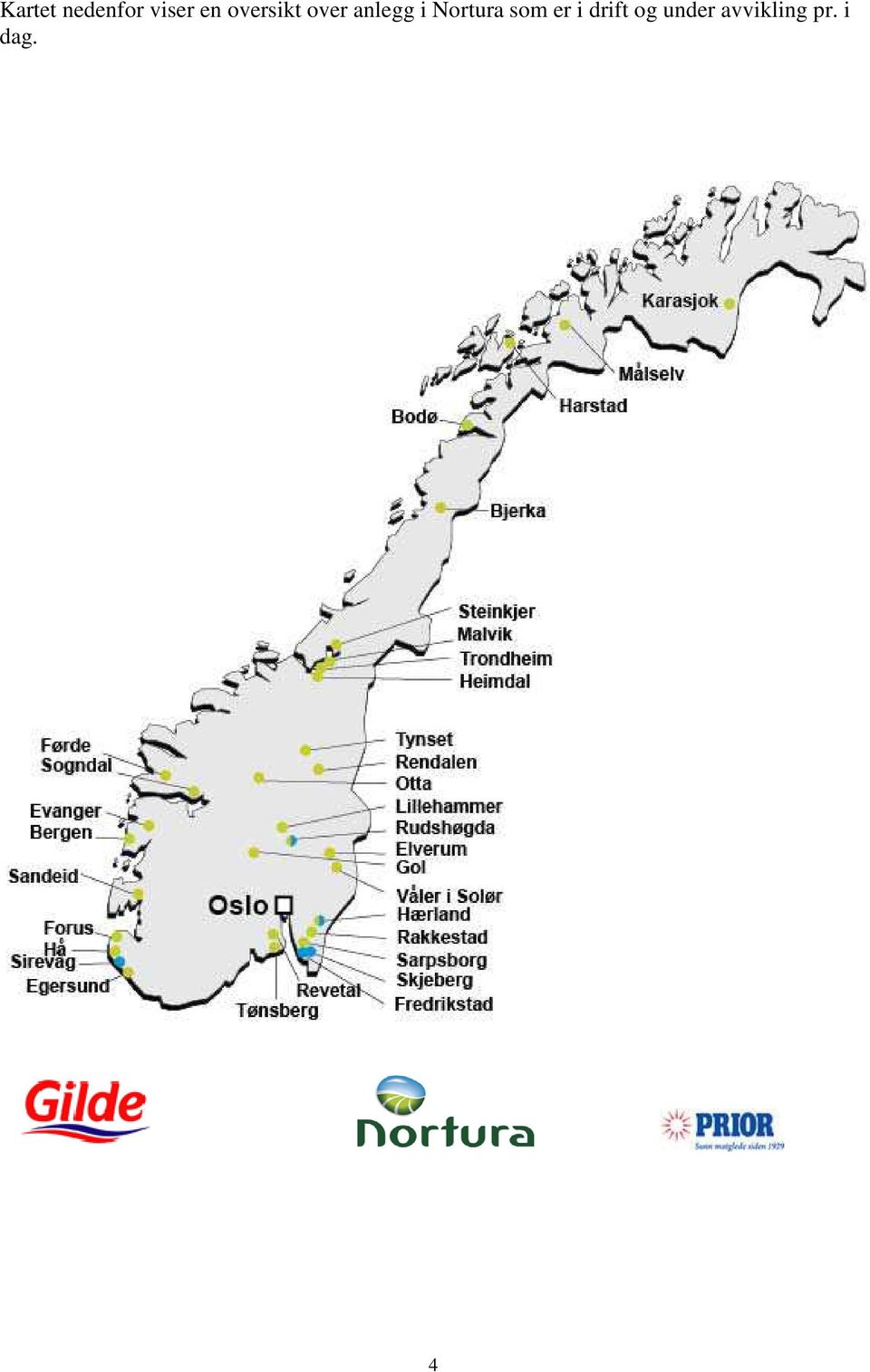 Nortura som er i drift og