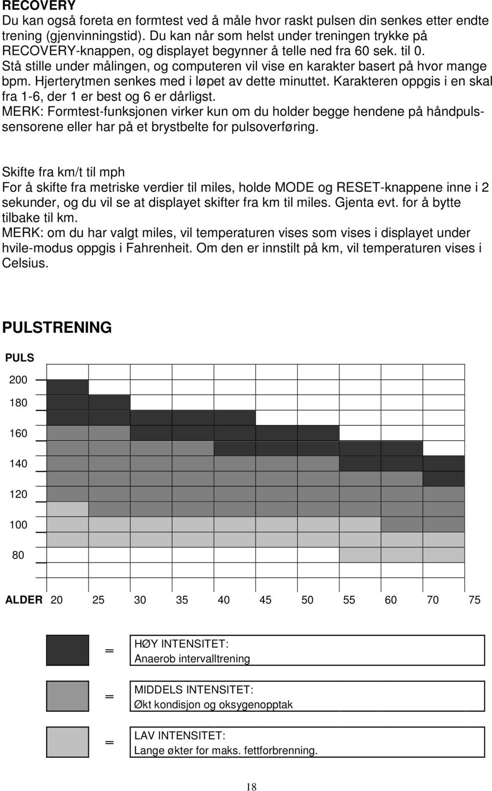 Stå stille under målingen, og computeren vil vise en karakter basert på hvor mange bpm. Hjerterytmen senkes med i løpet av dette minuttet.