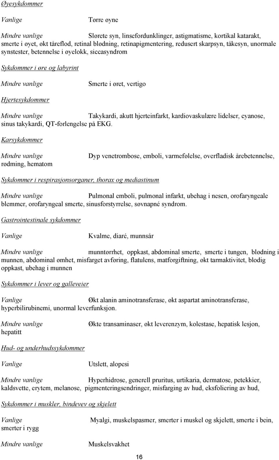 QT-forlengelse på EKG.