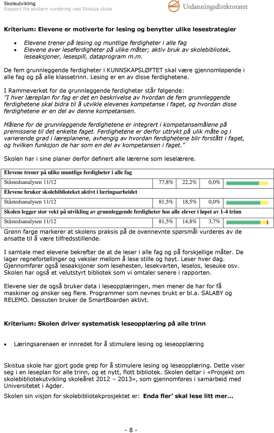 Lesing er en av disse ferdighetene.