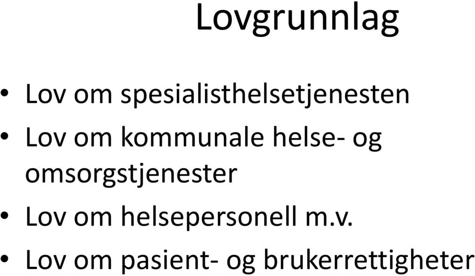 kommunale helse- og omsorgstjenester