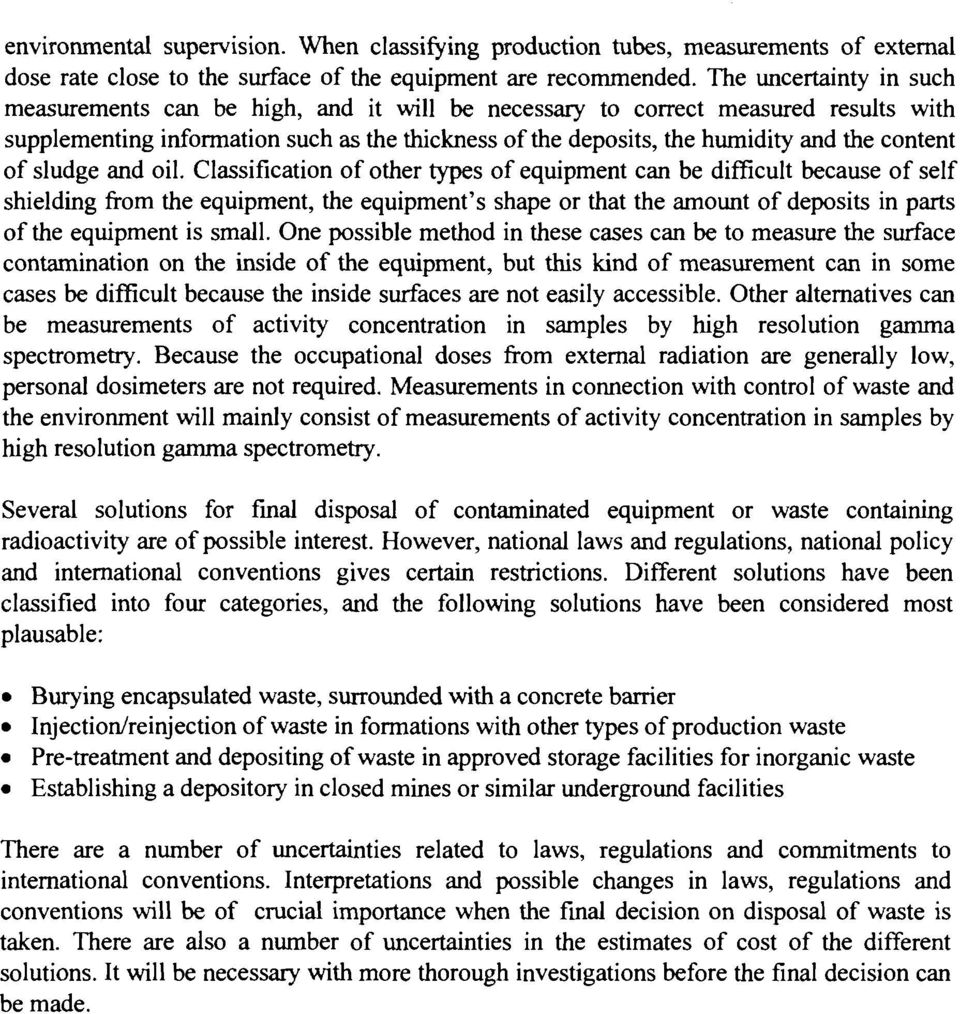 content of sludge and oil.