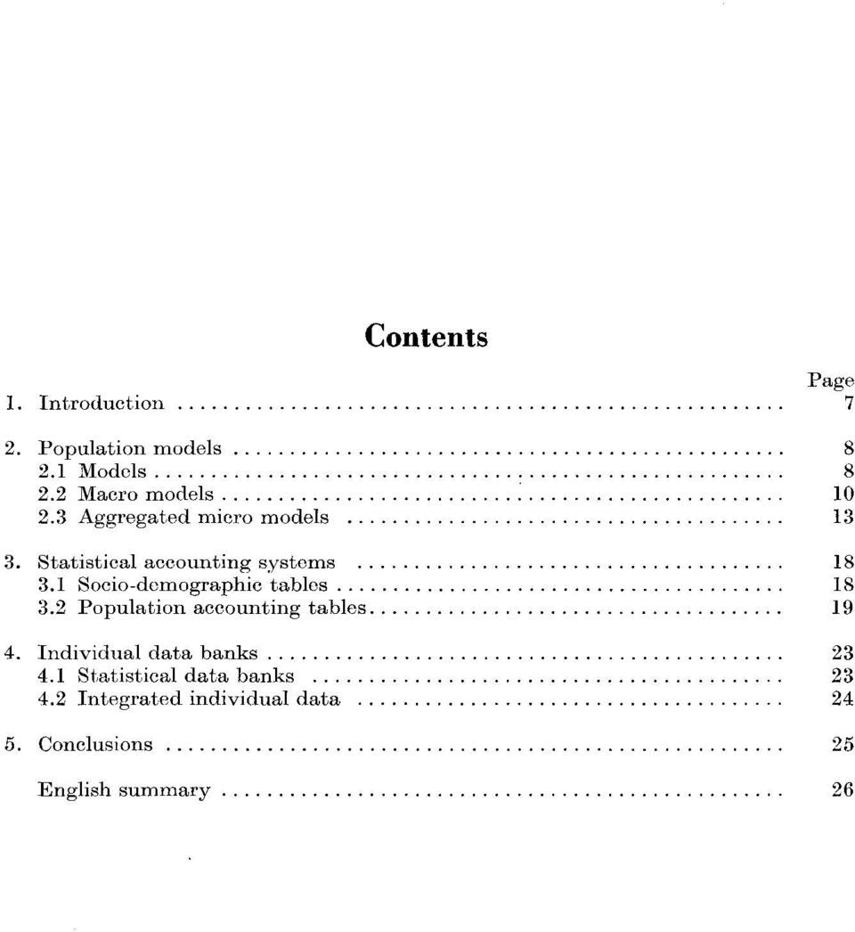 1 Socio-demographic tables 18 3.2 Population accounting tables 19 4.